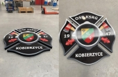 LED podsvícené kasetony z dibondu (obdélníkové, vypouklé, s 3D písmeny, se zadním podsvícením)